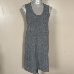 J.Crew Wool Cashmere Sweater Vest Dress Gray Sleeveless Size M